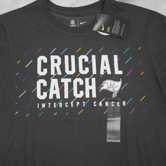 Men’s Tampa Bay Buccaneers Nike 2021 NFL Crucial Catch Performance T-Shirt - Picture 3 of 6